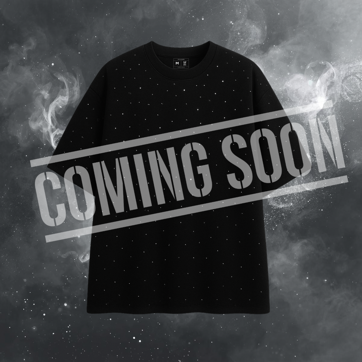Oversize Black Tee - Crystal Black