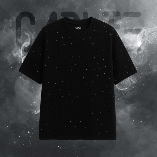 Crystal Black Tee / Playera negra con Pedrería