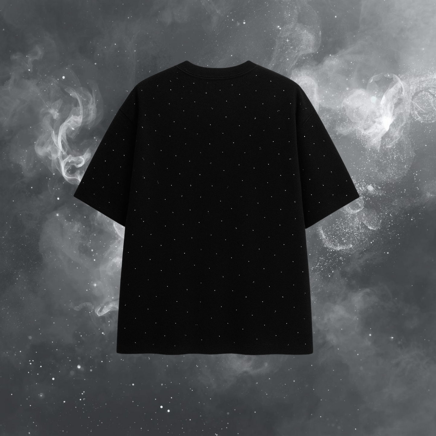 Oversize Black Tee - Crystal Black