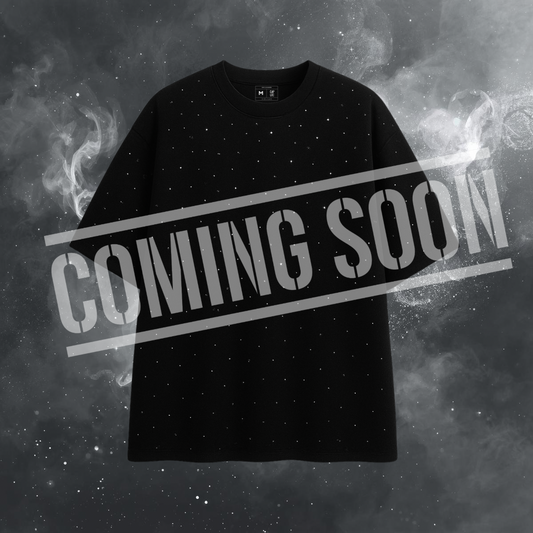 Oversize Black Tee - Crystal Black