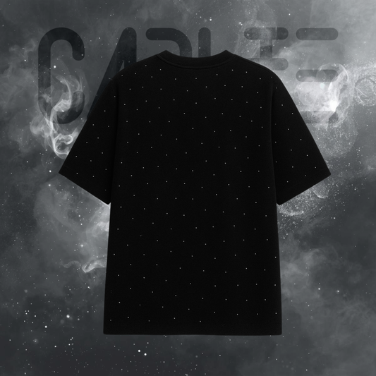 Crystal Black Tee / Playera negra con Pedrería