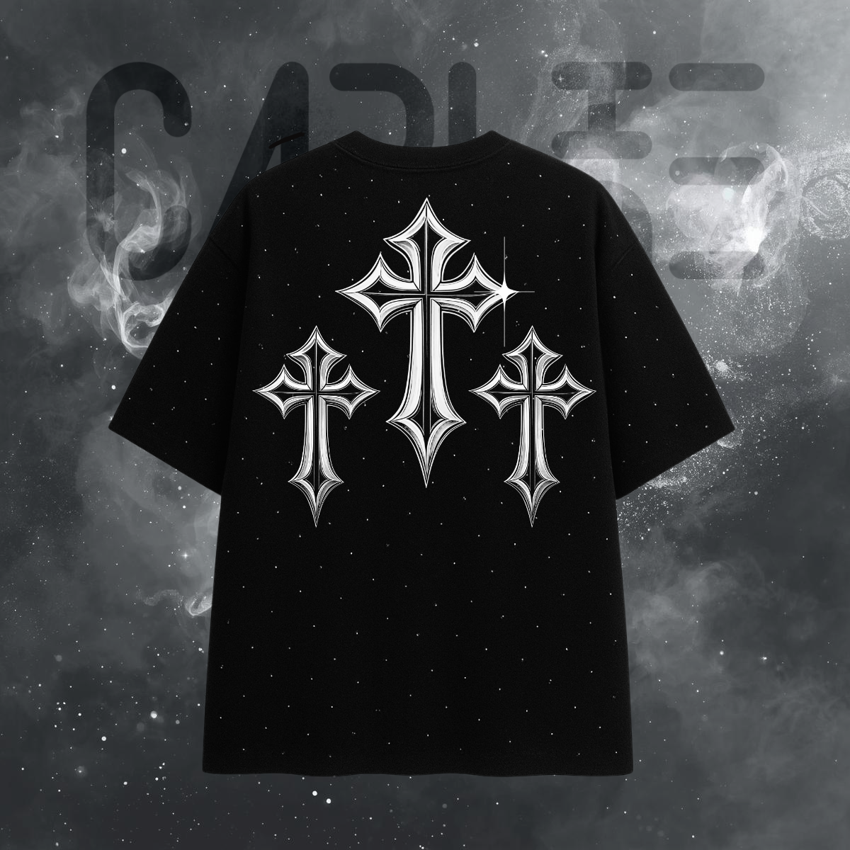 Black Tee - Cruces / Oversize